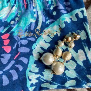 Lilly Pulitzer Gold Pearl Perfect Earrings